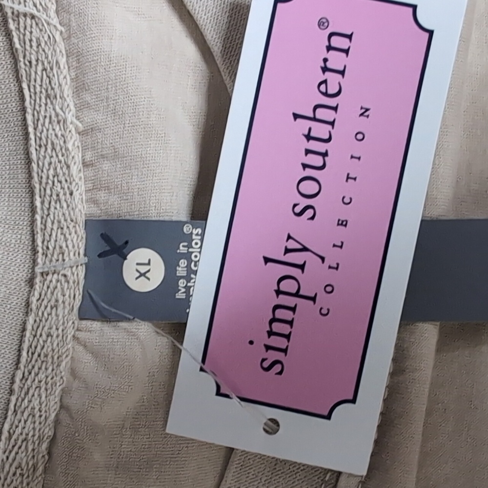 Assorted Sizes- Simply Southern Sunshine Washed Cream T-Shirt-NWT - Picture 5 of 5